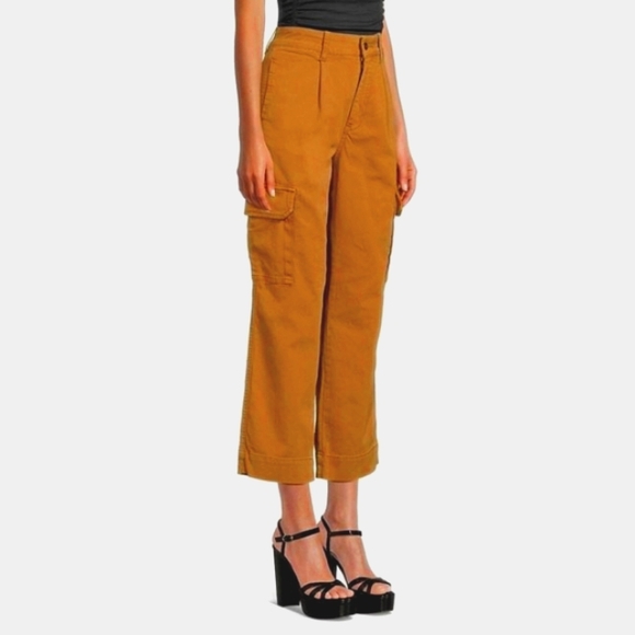 NEW Joe’s Jeans The Precious Cropped Cargo straight leg brown pants Sz 33/ 16 - Picture 1 of 10